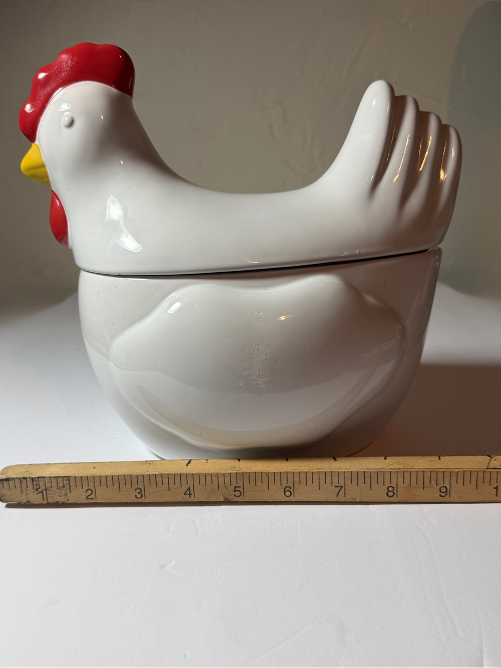 NWT Food Network Stoneware Chicken Cookie Jar 10” - Picture 6 of 7